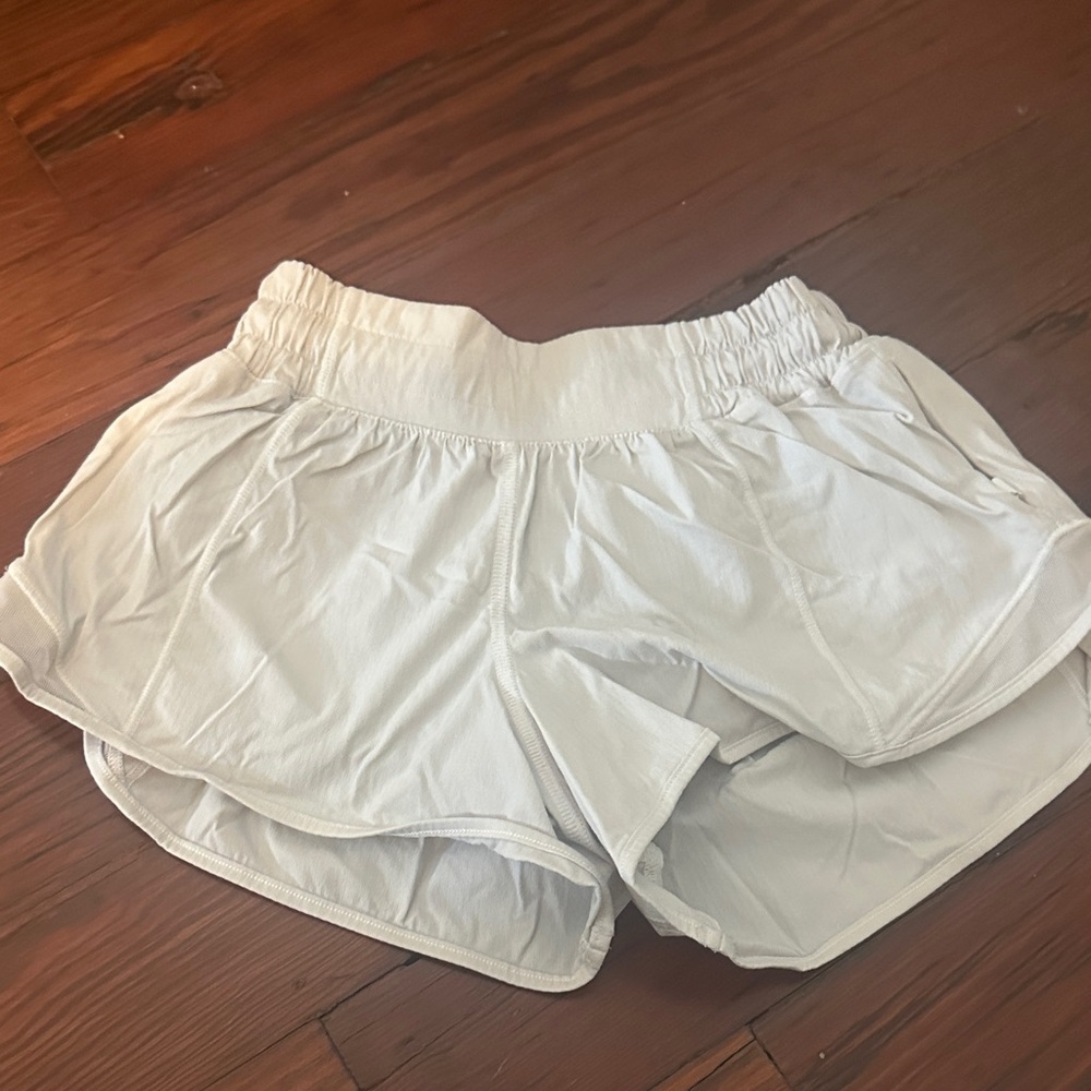 Lululemon Athletica White Athletic Shorts